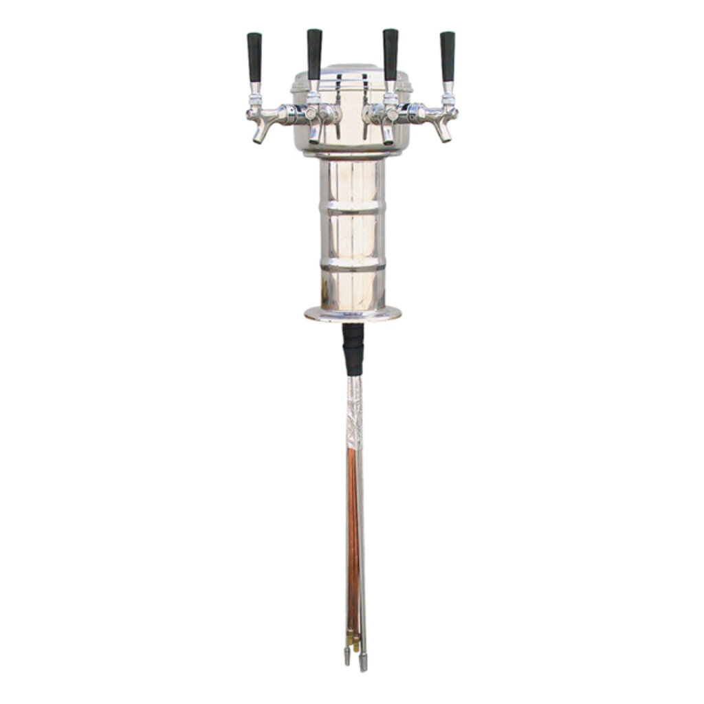 mushroom　0324 Mini Mushroom Beer Faucet Tower – 4 Tap – Glycol Cooled
